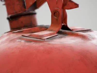 Gas Can Low-poly 3D model purchase