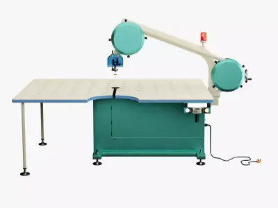 Band Knife Fabric Cutting Machine - 3D Model 3D model