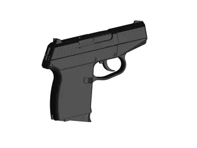 Kel Tec P-11 pistol  3D model