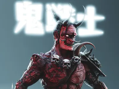 Oni Warrior 3D model