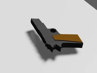 M1911 pistol - Low poly model Free low-poly 3D model