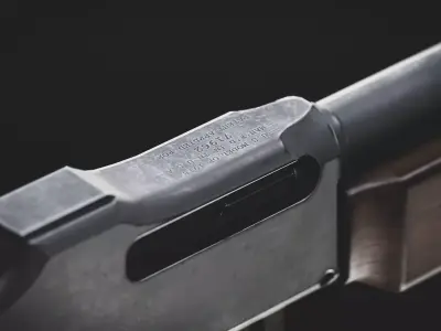 M1918A2 rifle Low-poly 3D model