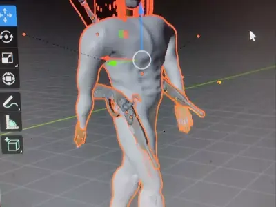 Pirate Low-poly 3D model