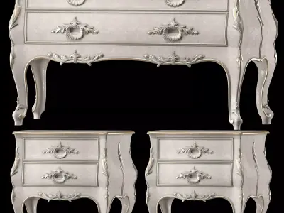 juliettesinteriors nightstand and dresser art JX0108 3D model