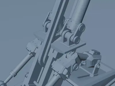 Landing Gear Low-poly 3D model