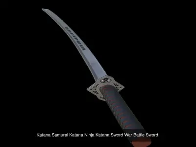 Military Weapon Set Game Asset Axes Swords And Katanas 3D Model 3D Model Pack