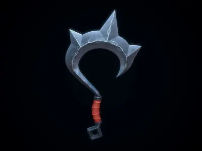 Stylized Butchers Hook Low-poly 3D model