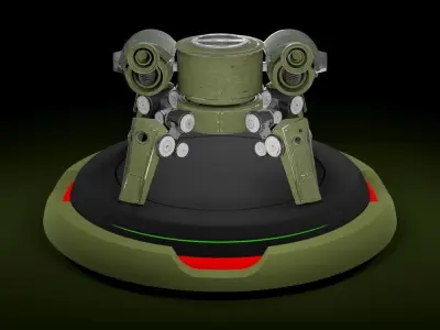 Spider Mech Low-poly 3D model