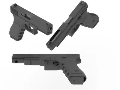inspired by Glock 19X 3D model