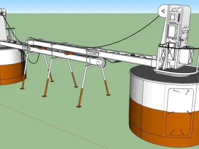 Titanic Electric Cranes 3D model