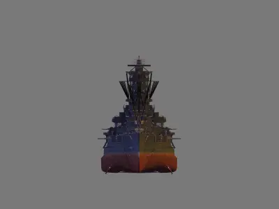 IJN Haruna 3D model