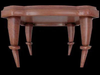 Antique Table Low-poly 3D model buy
