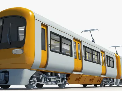 3D Train 05 3D model