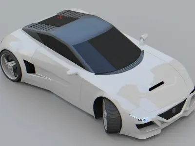 Sport car  Free 3D model