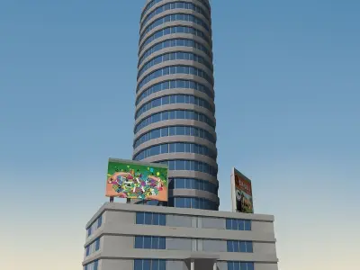 Building Lowpoly 02 Low-poly 3D model