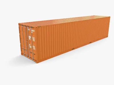 40ft Shipping Container High Cube 3D model