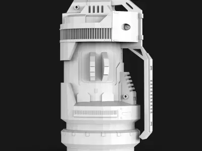 Sci-fi Grenade Low-poly 3D model buy
