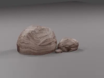 Rocks 3d model three 3D model