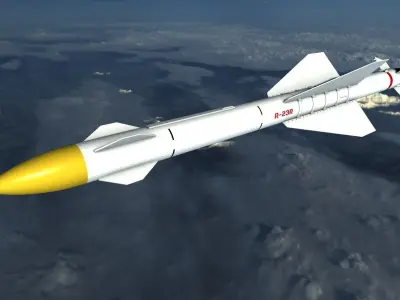 Vympel R23 Missile Low-poly 3D model