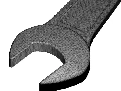 Rusty Iron Spanner 3D model
