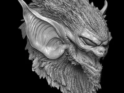 Guyver Ram Zoanoid head bust 3D model