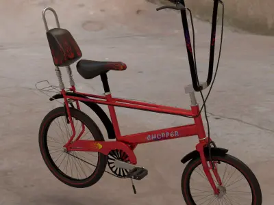 raleigh chopper bicycle   3D model