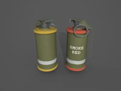 M18 SMOKE GRENADE Low-poly 3D model buy