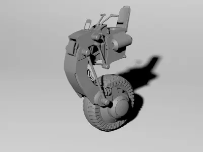 Steampunk motorcycle Free 3D model