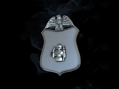 Military badge  3D print model