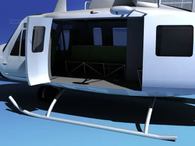 Bell UH-1N Armi Medevac 3D model