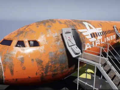 Abandoned Passenger Aircraft  3D model