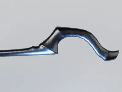 Fantasy Scythe Low-poly 3D model