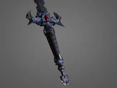 Kaos Larp Sword  Low-poly 3D model