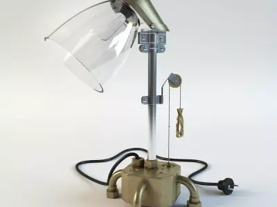 Table lamp industrial style 3D model
