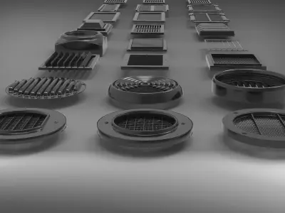 Vents - Kitbash Low-poly 3D model