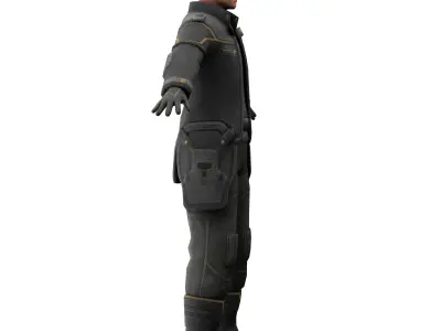 mr weyland 3d model  Low-poly 3D model