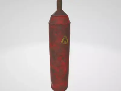 Gas Cylinder Model 1 Low-poly 3D model