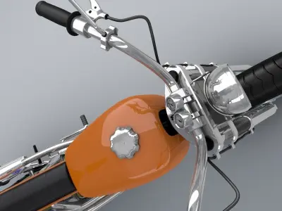 Chopper Hawk Concept Bike  3D model