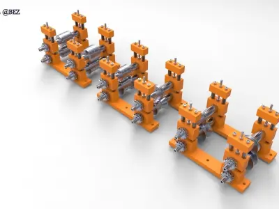 roll forming machine Free 3D model