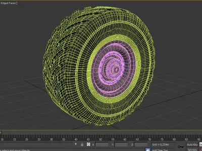 Wheel tire 3D model