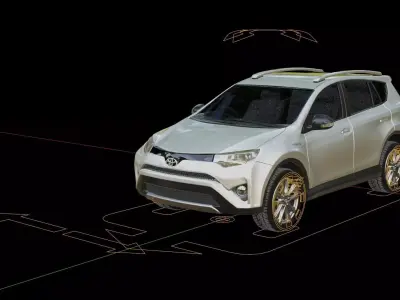 Toyota RAV4 2017 Hybrid 3D model