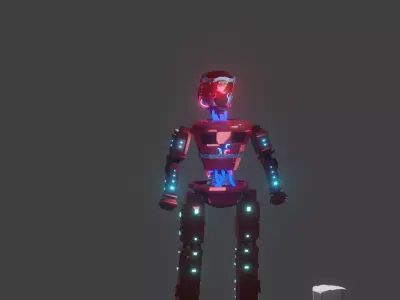 Robot Character Pwer Ranger 3D model