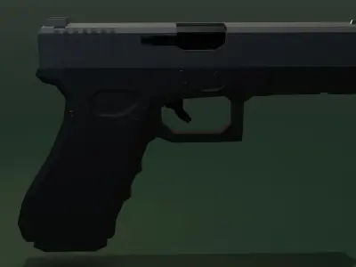LOW POLY GLOCK-17 Free low-poly 3D model