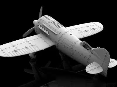  Stylized Vintage Aircraft 3D print model