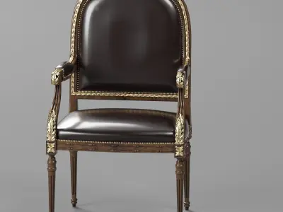 Francesco Molon ARMCHAIR WITH CARVING Vray - Corona 3D model