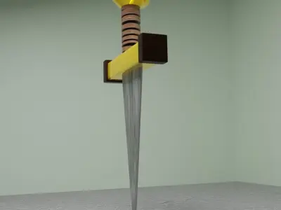 Dagger Sword A small sword New design sword Low-poly 3D model