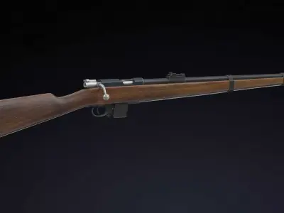 Destroyer carbine Low Poly Low-poly 3D model