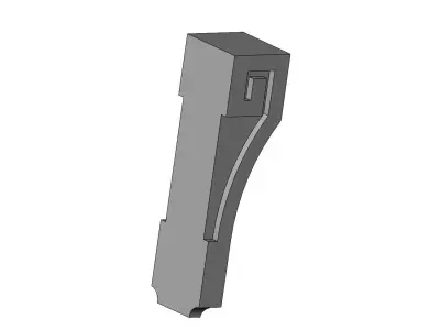 Greek key sides antique corbel bracket 3D print model