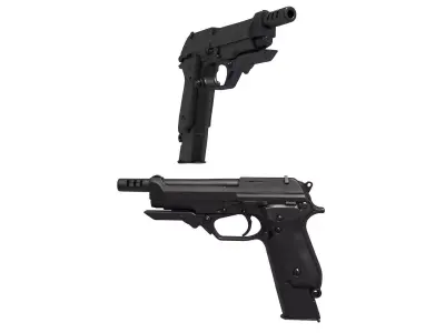 Beretta 93R  3D print model