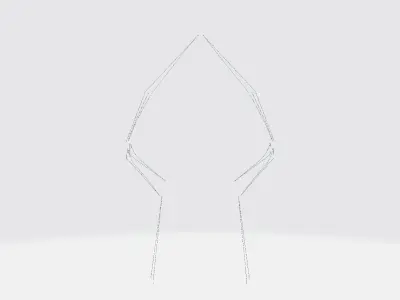 Limbs Explosion Booster Rope Low-poly 3D model